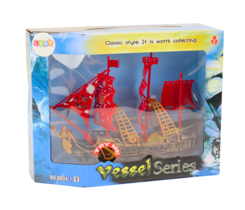 Pirate Ship Lights Sounds Wheels Brown