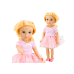 Doll in a dress with tulle, pink, blonde hair, 18'