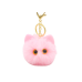 Plush Cat Keychain Ornament Eyes Ears Pink