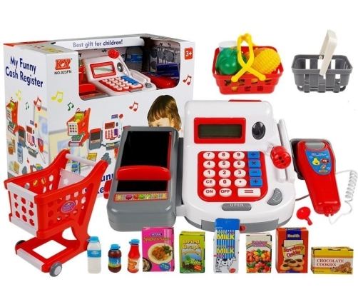 Cash Register with Trolley Baskets & Accessories