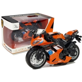 Sports Motorcycle with Sounds 1:14 Orange