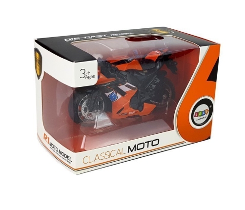 Sports Motorcycle with Sounds 1:14 Orange