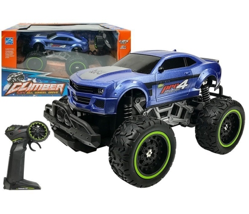 Remote controlled Car Off-road R/C Blue High Wheels