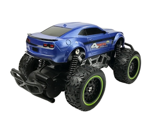 Remote controlled Car Off-road R/C Blue High Wheels