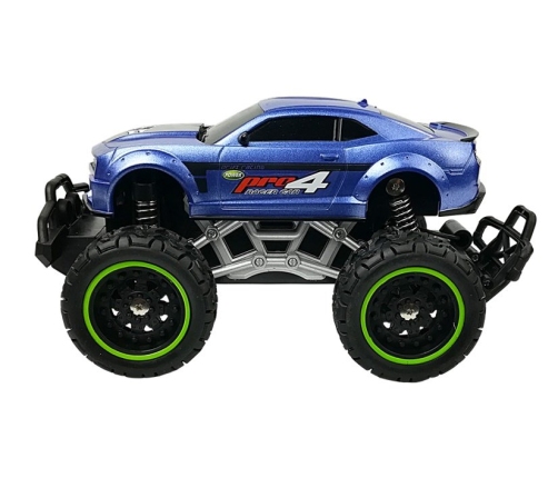 Remote controlled Car Off-road R/C Blue High Wheels