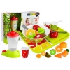 Set of Vegetables and Fruits with a Battery Blender and a Tray