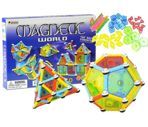 Magnetic World Series Panels 110 PCS Creative Magnetic Educational Toy