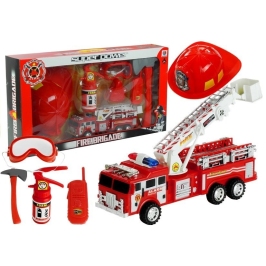 Firefighter Set Firetruck Helmet Extinguisher