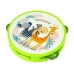 Musical Tambourine Drum for Children Green Animals