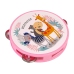 Musical Tambourine Drum for Children Green Animals