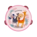 Musical Tambourine Drum for Children Green Animals