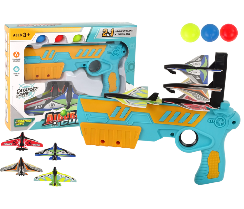 Large aircraft and ball launcher gun Aircraft Gun 2in1