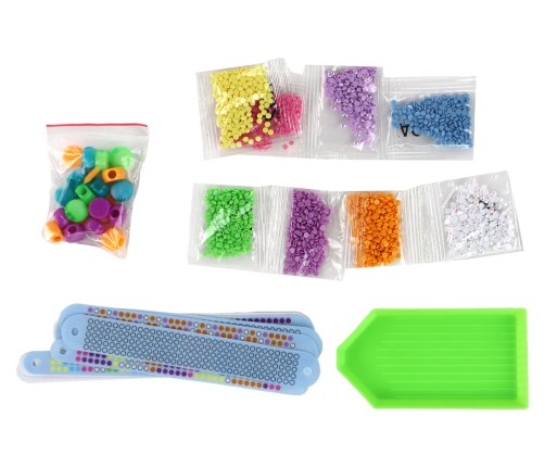 Set for making bracelets, diamonds, heart pasting