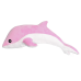 Pink dolphin plush mascot 50 cm