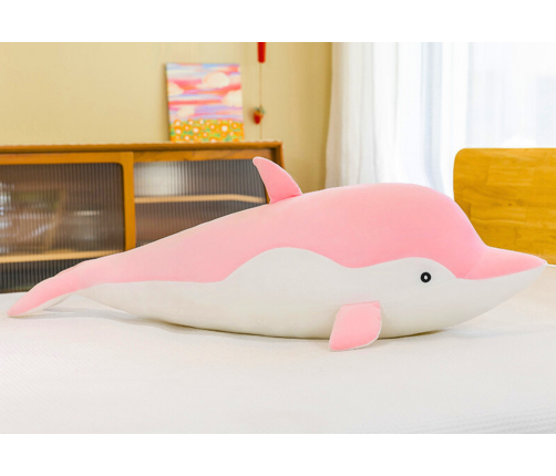 Pink dolphin plush mascot 50 cm