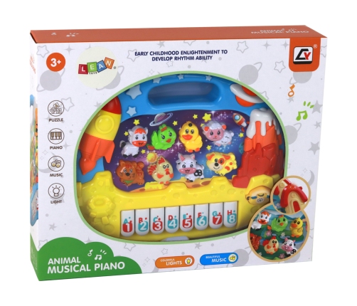 Educational Piano Learning English Organs Animals Space