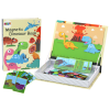 Magnetic Puzzle Book Dinosaurs Puzzle Cards Puzzle 64 pieces.