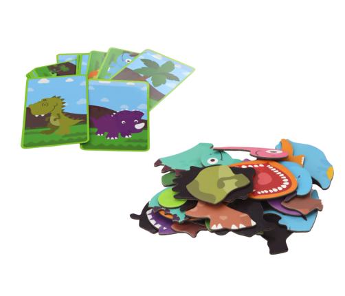 Magnetic Puzzle Book Dinosaurs Puzzle Cards Puzzle 64 pieces.