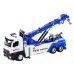 Truck With Crane Two Metal Hooks White And Blue Lights Sounds