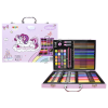 Art Set in a Suitcase with a Unicorn Pink 128 EL