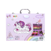 Art Set in a Suitcase with a Unicorn Pink 128 EL