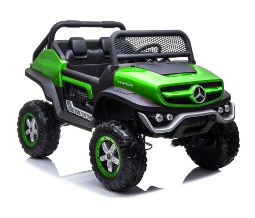 Bērnu elektroauto Mercedes Unimog Green