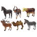 Set of Domestic Animals Forest Deer Cow