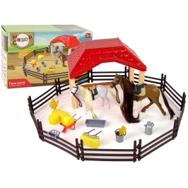 Set Farm Stable Figures Combing Horse Accessories