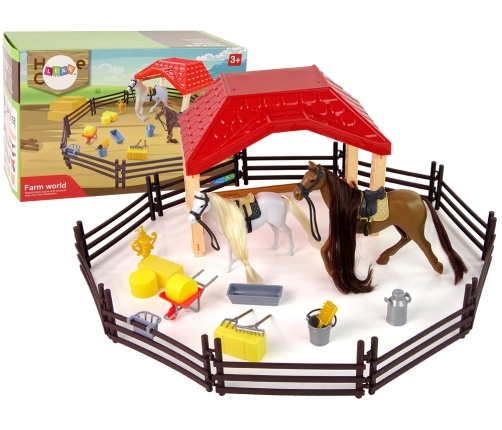 Set Farm Stable Figures Combing Horse Accessories