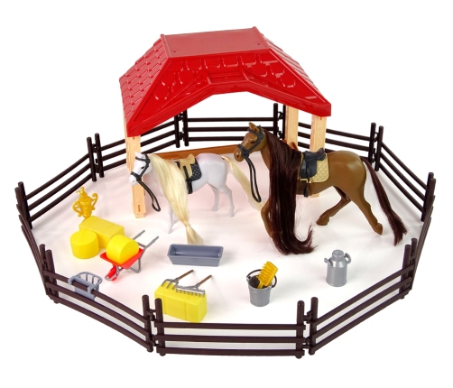 Set Farm Stable Figures Combing Horse Accessories