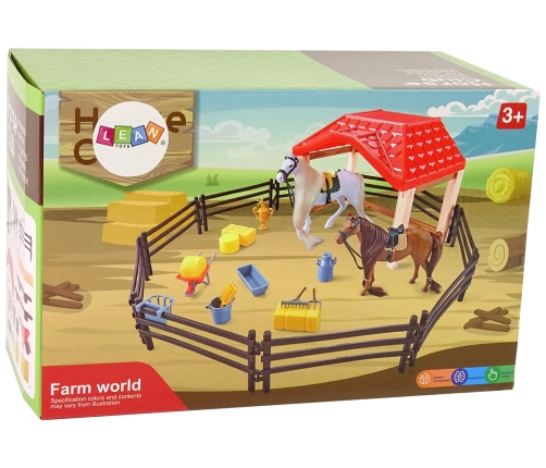 Set Farm Stable Figures Combing Horse Accessories