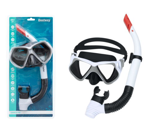 Diving Set White Mask Snorkel Bestway 24069