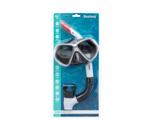 Diving Set White Mask Snorkel Bestway 24069