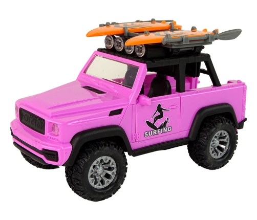 Off-Road Car 1:14 Friction Drive Pink Surfing