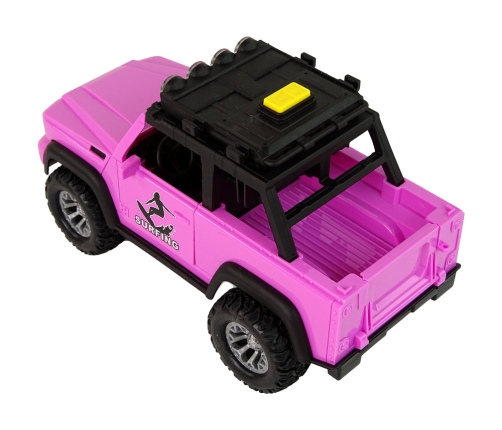 Off-Road Car 1:14 Friction Drive Pink Surfing