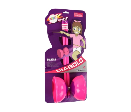 Jojo Juggling Diabolo Arcade Game Pink 13.5x11.5 cm