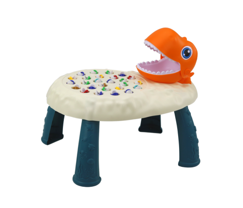 Fishing Arcade Game Orange Dinosaur Table