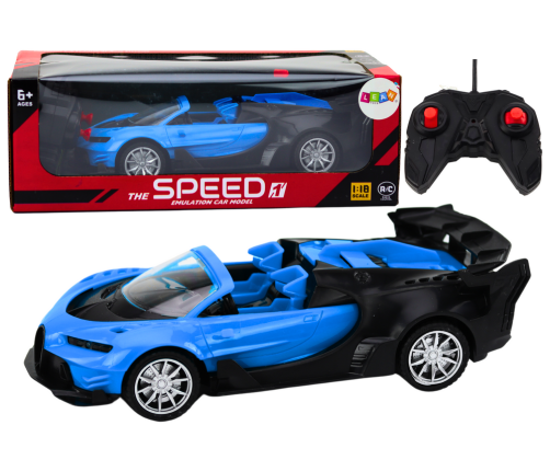 Radiovadāmā mašīna ar pulti Sports Car 1:18 Blue