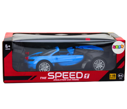 Radiovadāmā mašīna ar pulti Sports Car 1:18 Blue