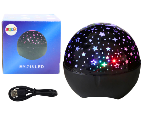 Star Projector Night Light Speaker 2in1 Black