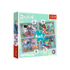 Puzzle 4in1 Crazy Day Lilo & Stitch Trefl 34633