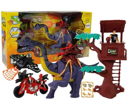 Dinosaur World Figure Set Pulpit Jet Launcher Shotgun Sound