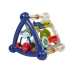 Colourful Educational Cube Rattle Shapes Mirror for Baby White and Blue