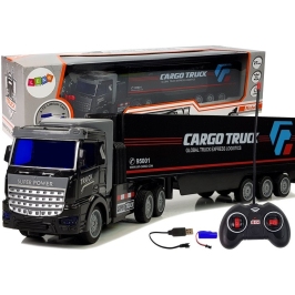 Remote Controlled 27 Mhz 1:48 Black Delivery Truck