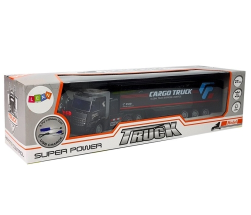 Remote Controlled 27 Mhz 1:48 Black Delivery Truck