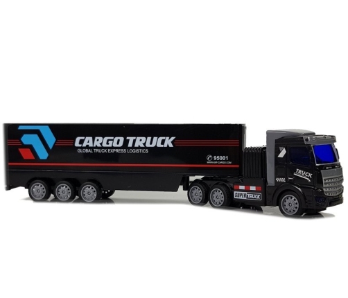 Remote Controlled 27 Mhz 1:48 Black Delivery Truck