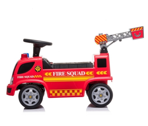 Fire Brigade Riding Vehicle Ladder Soap Bubbles Sounds Roosters