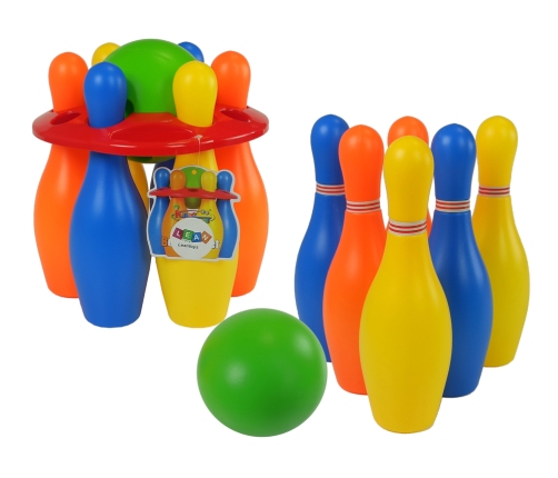 Bowling Set 6 pcs Colourful 26 cm