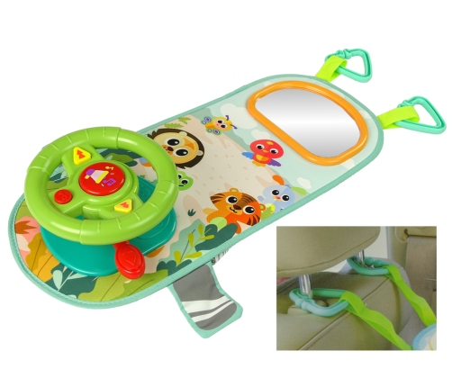 Interactive Baby Car Steering Wheel Belt Mirror