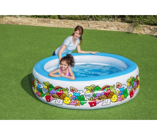 Inflatable Round Pool 196 cm x 53 cm Bestway 51122